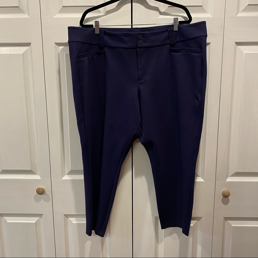 Torrid Navy Capris Work Pants